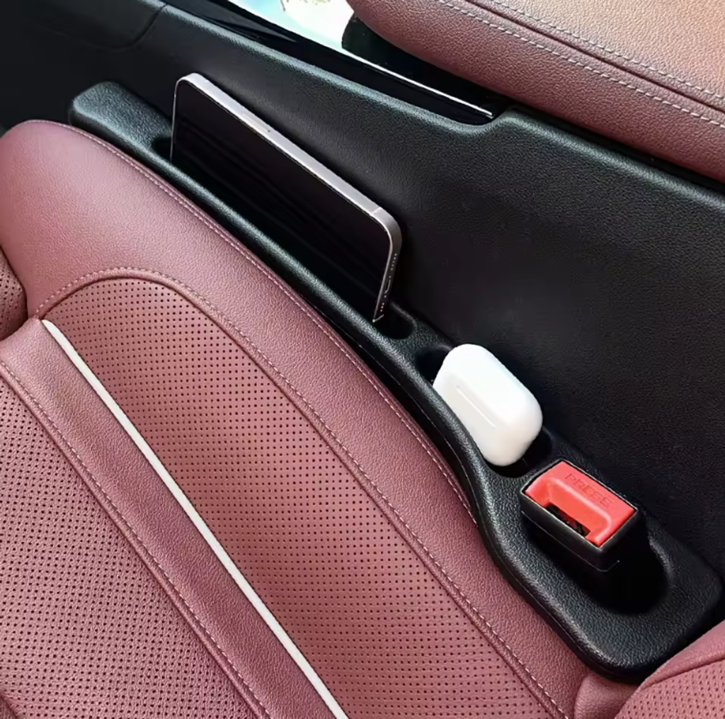 🔥Last Day 50% OFF🔥Universal Car Seat Gap Filler Strip – Anti-Drop Pad with Seatbelt Slot