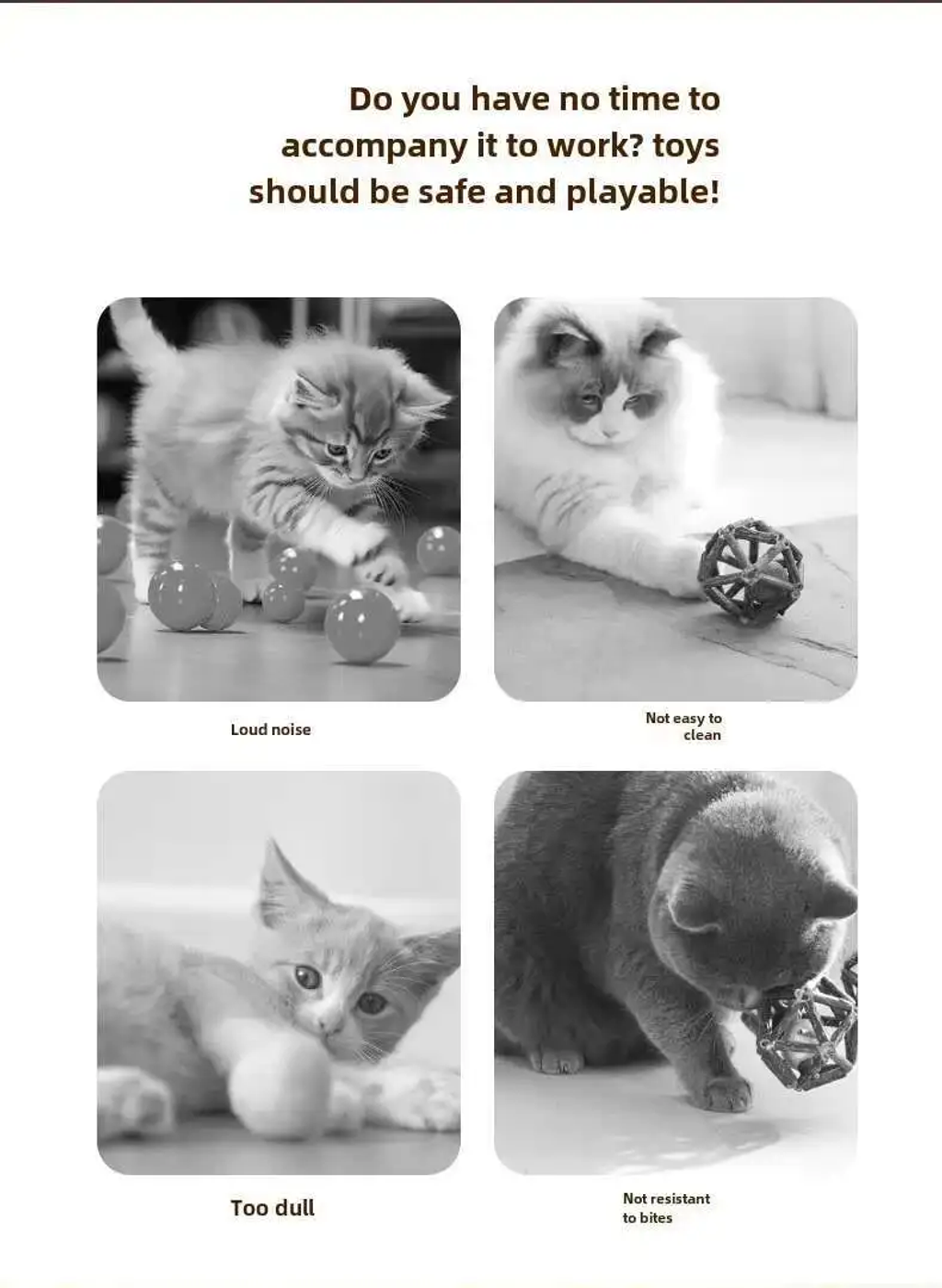 🔥Big Sale🔥 Speedy Tail 2.0 Interactive Cat Toys Ball with Tail Auto Smart Rolling Ball Toys for Pet Training Imitate Mouse